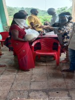 Foodgrain distribution at panaswadi and takechiwadi gaon Neral